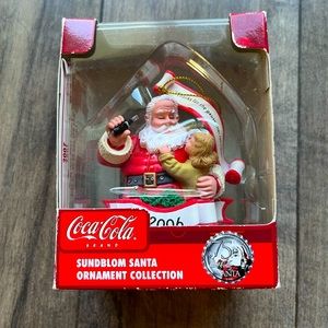 Coca Cola Sundblom Santa Claus
Christmas Ornament in a box.
